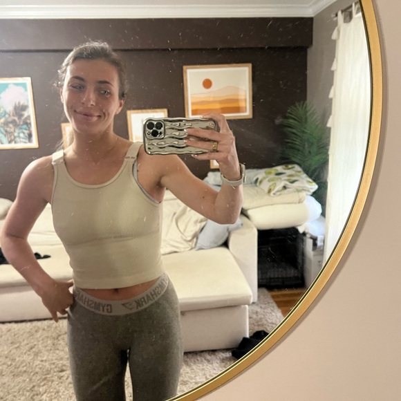 Zara semi crop top , size M-L (worn only for photo) - Picture 5 of 5